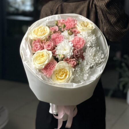 Розовый латте